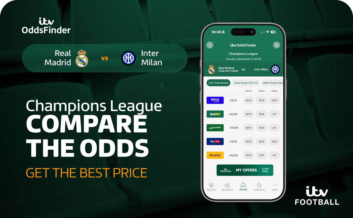Champions League — compare the odds on ITV OddsFinder